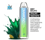 Vapes Bars Diamond 2% Nicotine 7000 Puffs in Dubai, UAE - Image 3