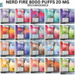 Nerd Fire 8000 Puffs Disposable Vape In Dubai