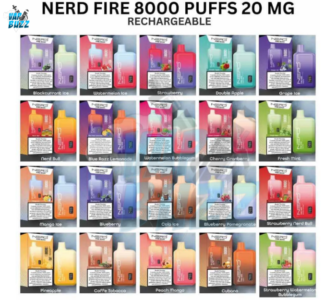 Nerd Fire 8000 Puffs Disposable Vape In Dubai