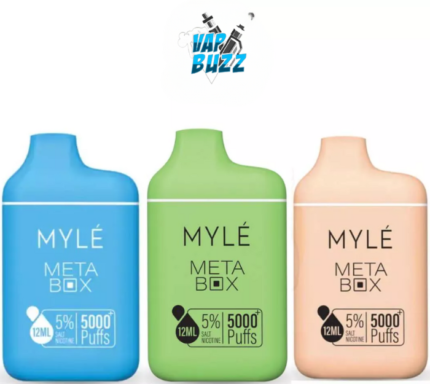 Myle Meta Box 2%(20mg) nicotine 5000 Puffs Disposable Vape in Dubai