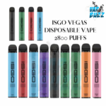 ISGO VEGAS 2800Puffs 2% nicotine disposable vape in dubai UAE