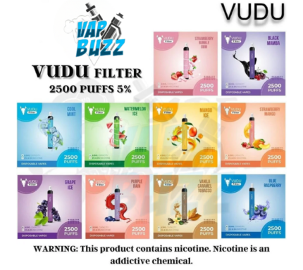 VUDU Filter 2500 Puffs 5% Disposable Buy in UAE Dubai Vape Shop
