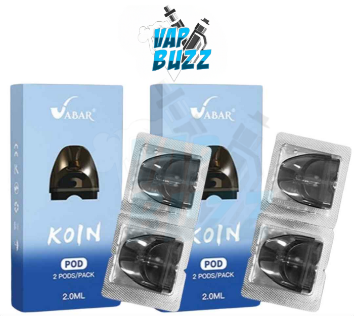 VABAR Koin Empty Replacement Pod Cartridge 2ml (2 PCS) in Dubai, UAE VABAR Koin Empty Replacement Pod Cartridge 2ml (2 PCS) in Dubai, UAE