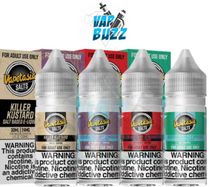VAPETASIA Salt Nicotine 30ML Vape Juice 24MG and 48MG E-Liquid in Dubai, UAE