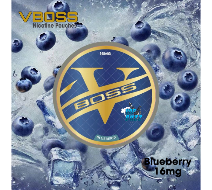 BOSS Nicotine Pouches Blueberry – 16mg BOSS Nicotine Pouches Blueberry – 16mg - Image 1