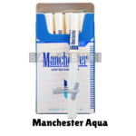 Manchester Aqua Queen Cigarettes